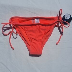 DECREE Coral Side Tie Bikini Bottoms